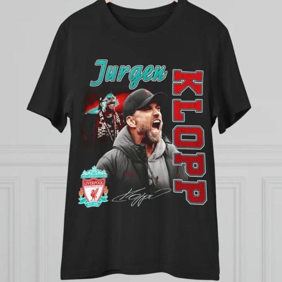 Jurgen Klopp Retro T-Shirt, Liverpool Fc Unisex Shirt - Picture 1 of 4